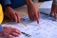 Discussing blue prints